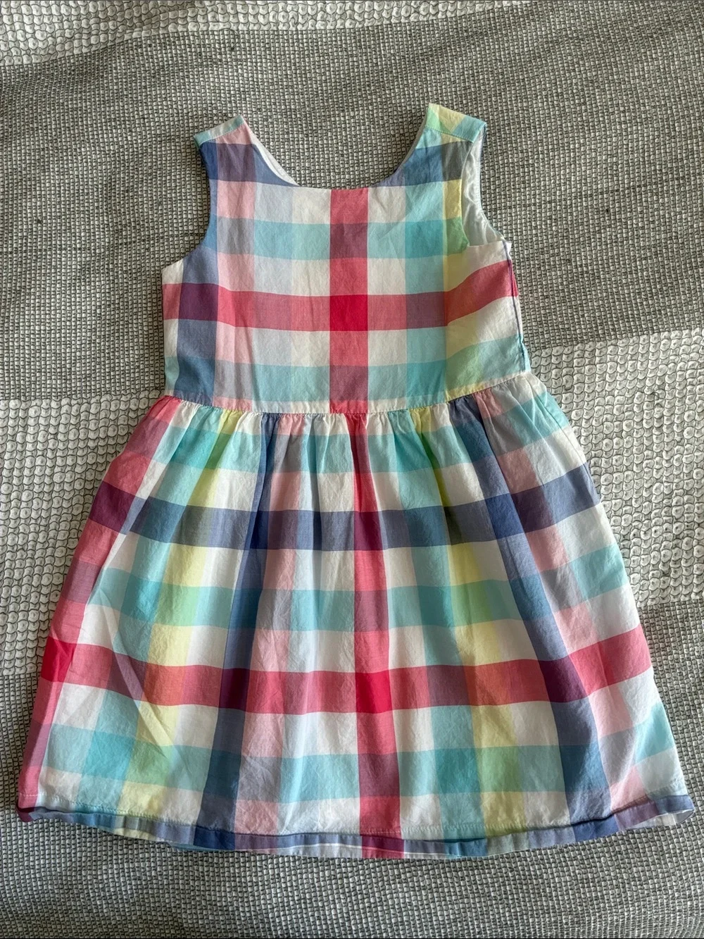 GAP Girls Plaid Multicolor Cotton Sundress